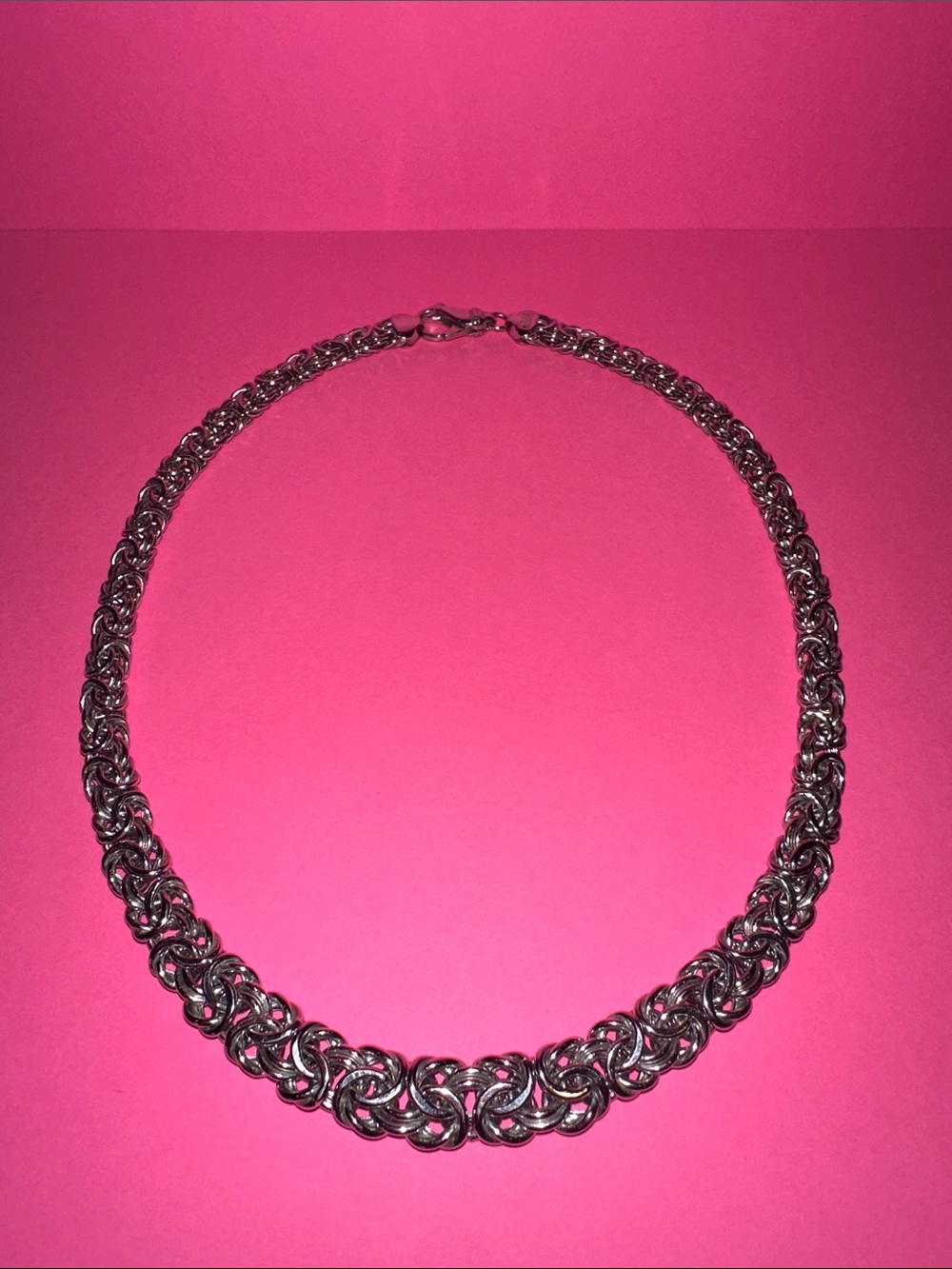 Sterling Silver Byzantine Necklace